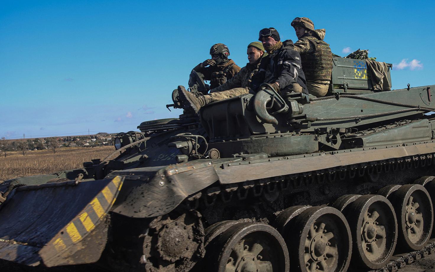 Украинские военные в Донецкой области.