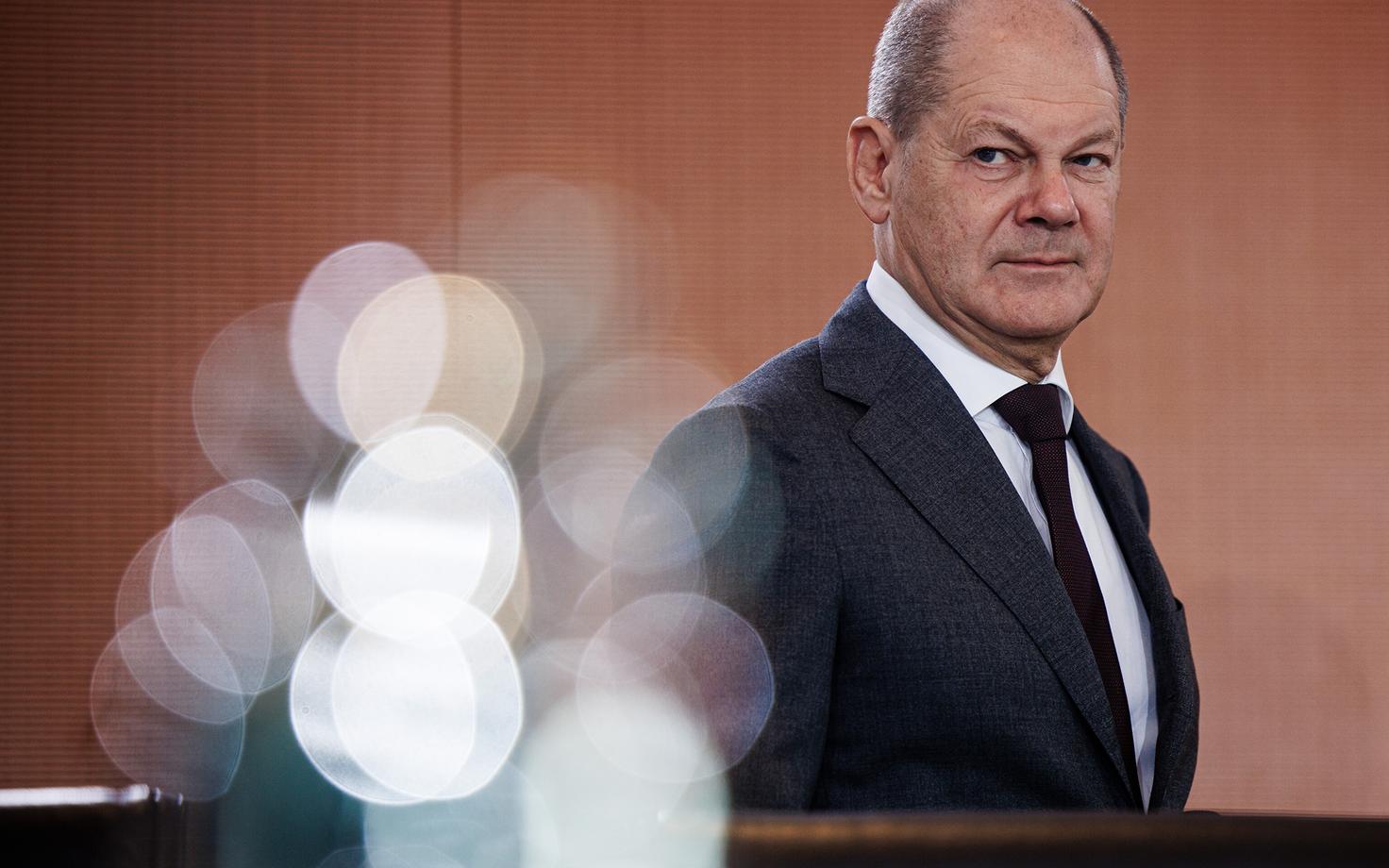 Saksamaa kantsler Olaf Scholz Saksa valitsuse istungil 25. oktoobril 2023