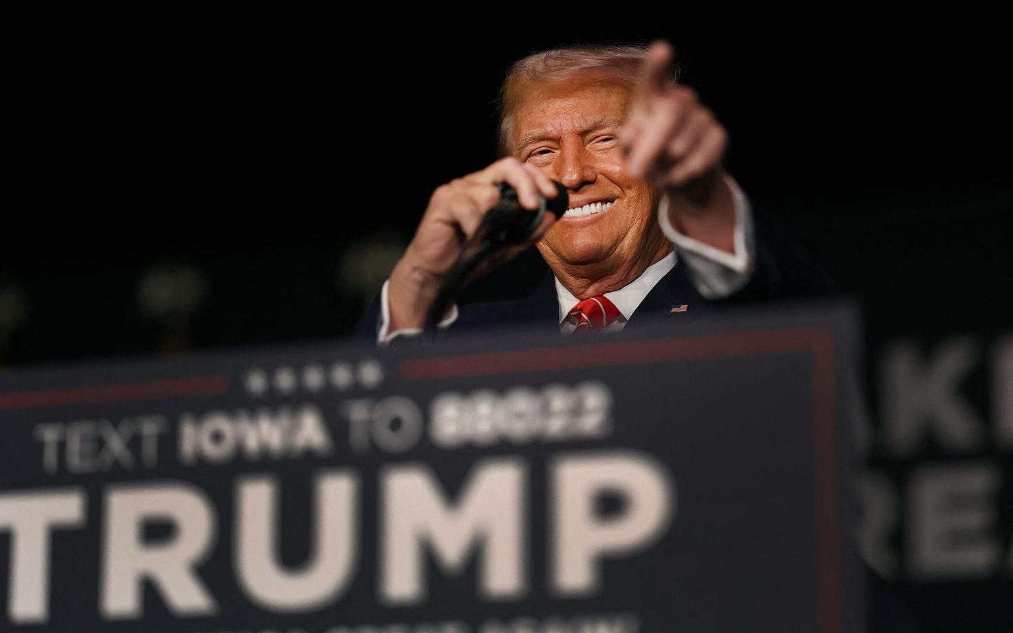 Vabariiklane Donald Trump kampaaniaüritusel Iowas 29. oktoobril 2023