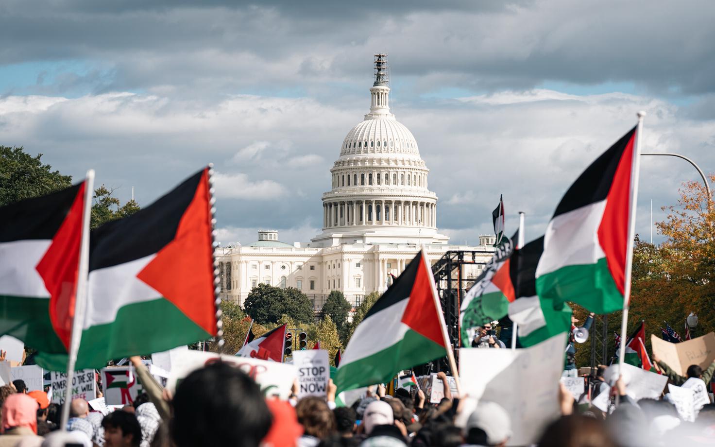 Palestiina-meelne protest Washingtonis