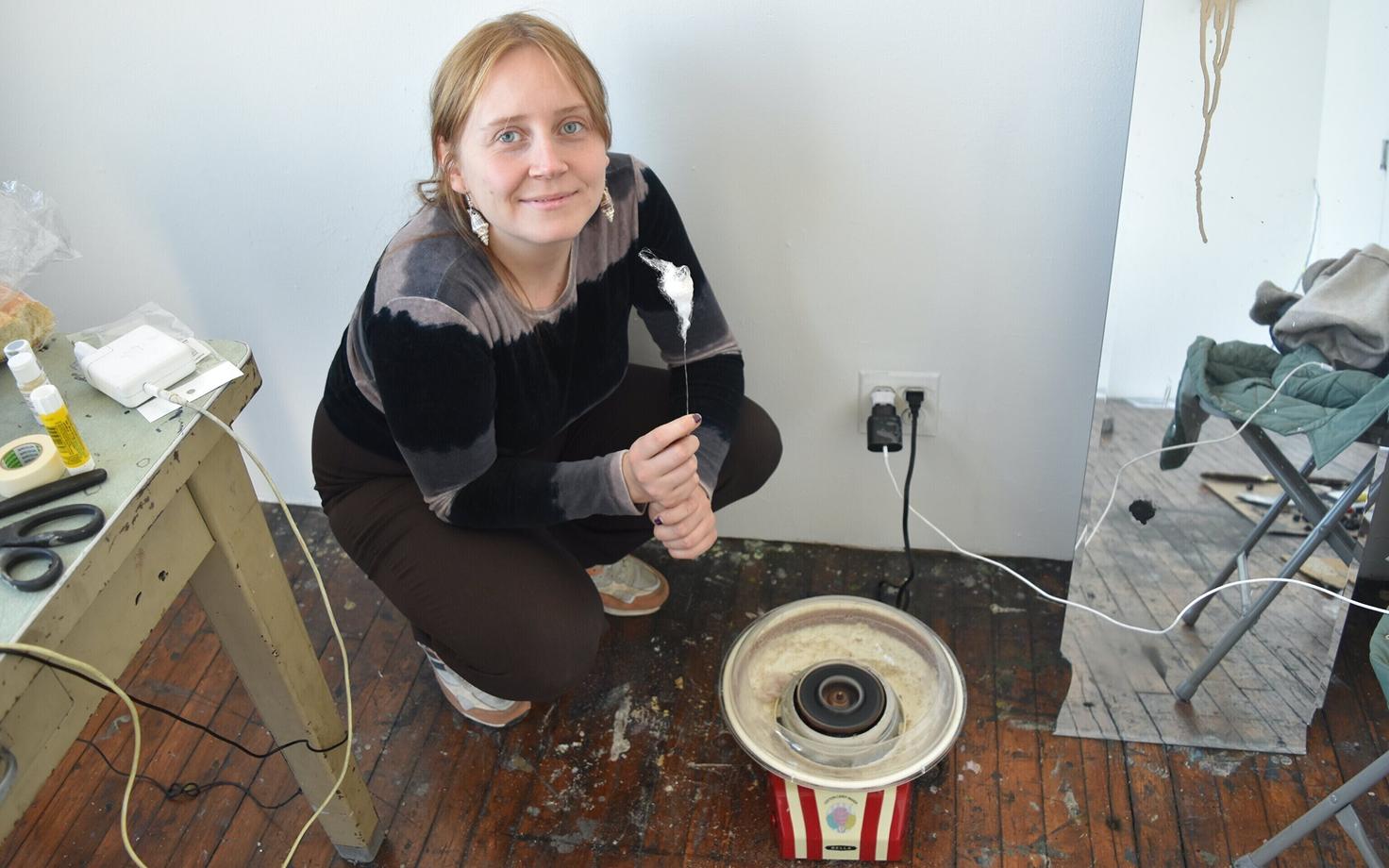 Helena Keskküla oma ISCP stuudios
