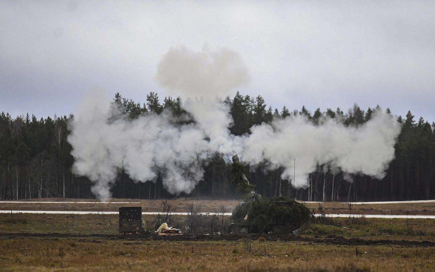 An exercise taking place at the EDF's Central Training Area.