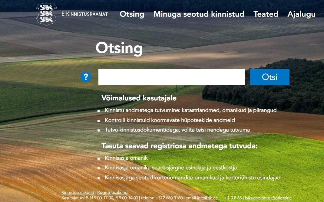 E-kinnistusraamat.