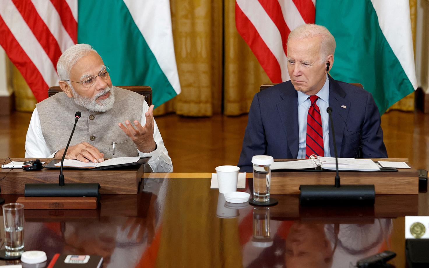India peaminister Narendra Modi ja USA president Joe Biden Modi USA-visiidi ajal 2023. aasta juunis.