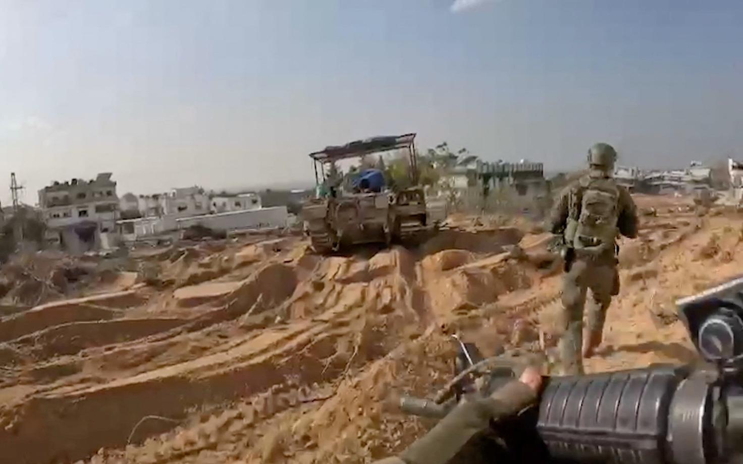 Израильские военные в секторе Газа.