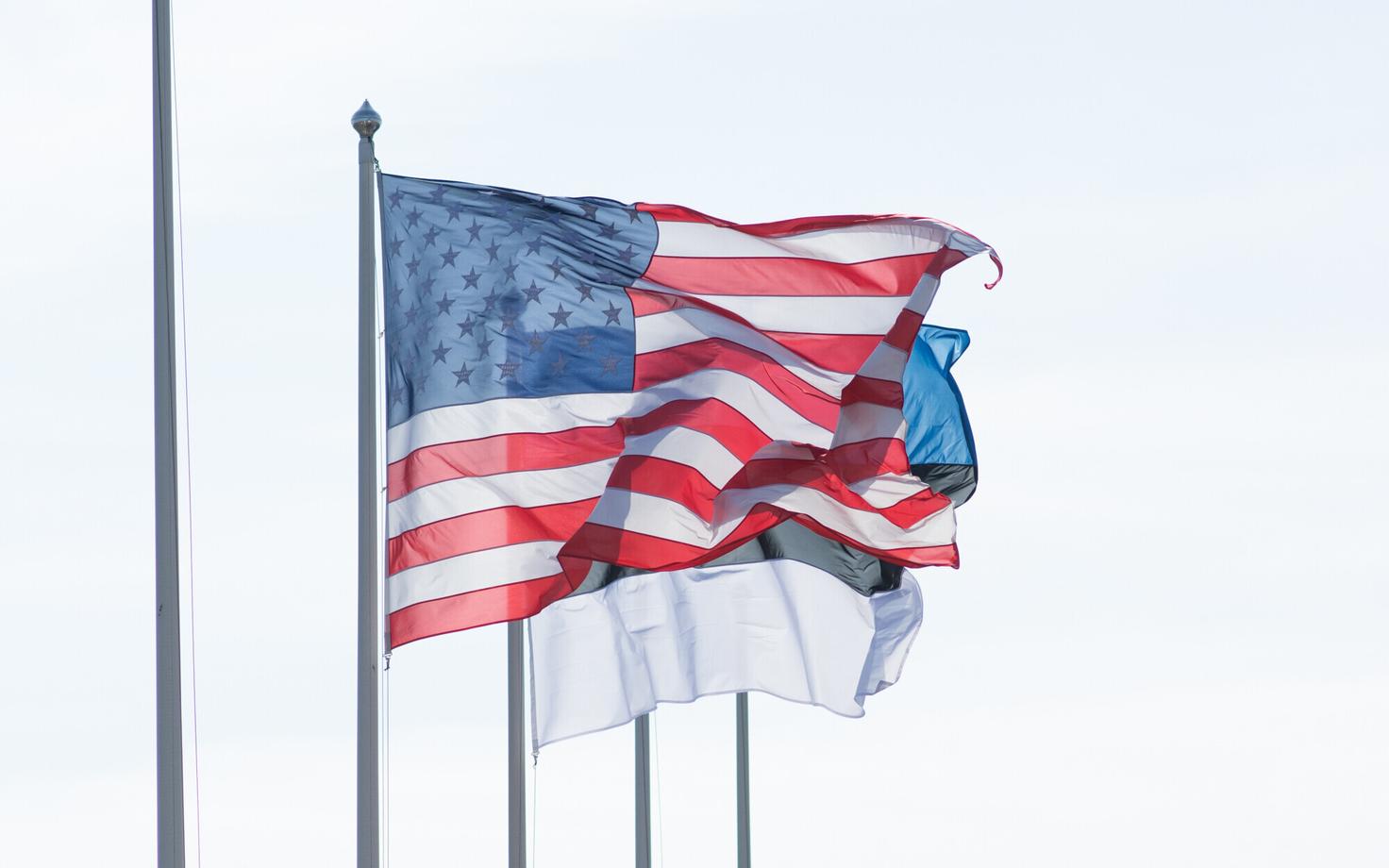 USA ja Eesti lipud. Pilt on illustratiivne.