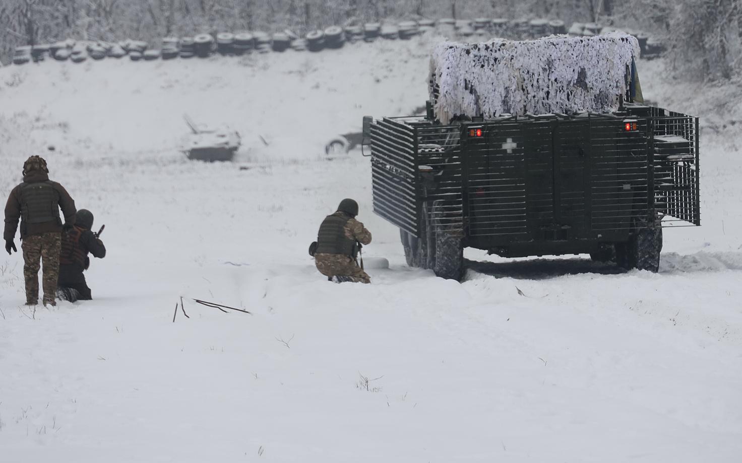 Ukraina sõjaväelased õppustel