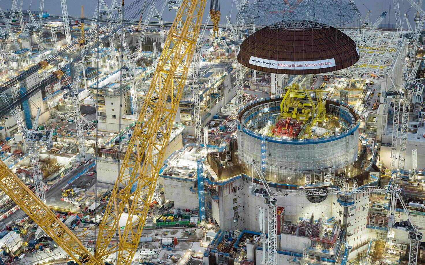 Tuumajaama Hinkley Point C esimese reaktori ehitus.