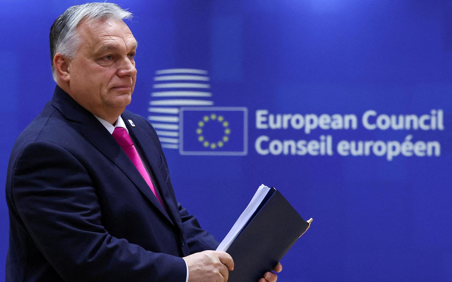 Ungari peaminister Viktor Orban 14. detsembril 2023 peetud eelmisel Euroopa Ülemkogul Brüsselis.