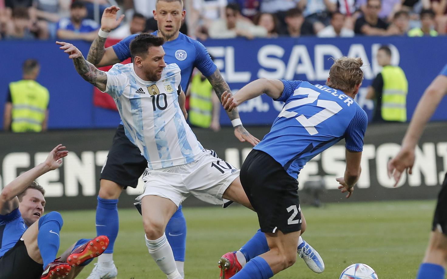 Lionel Messi maavõistlusmängus Eesti vastu