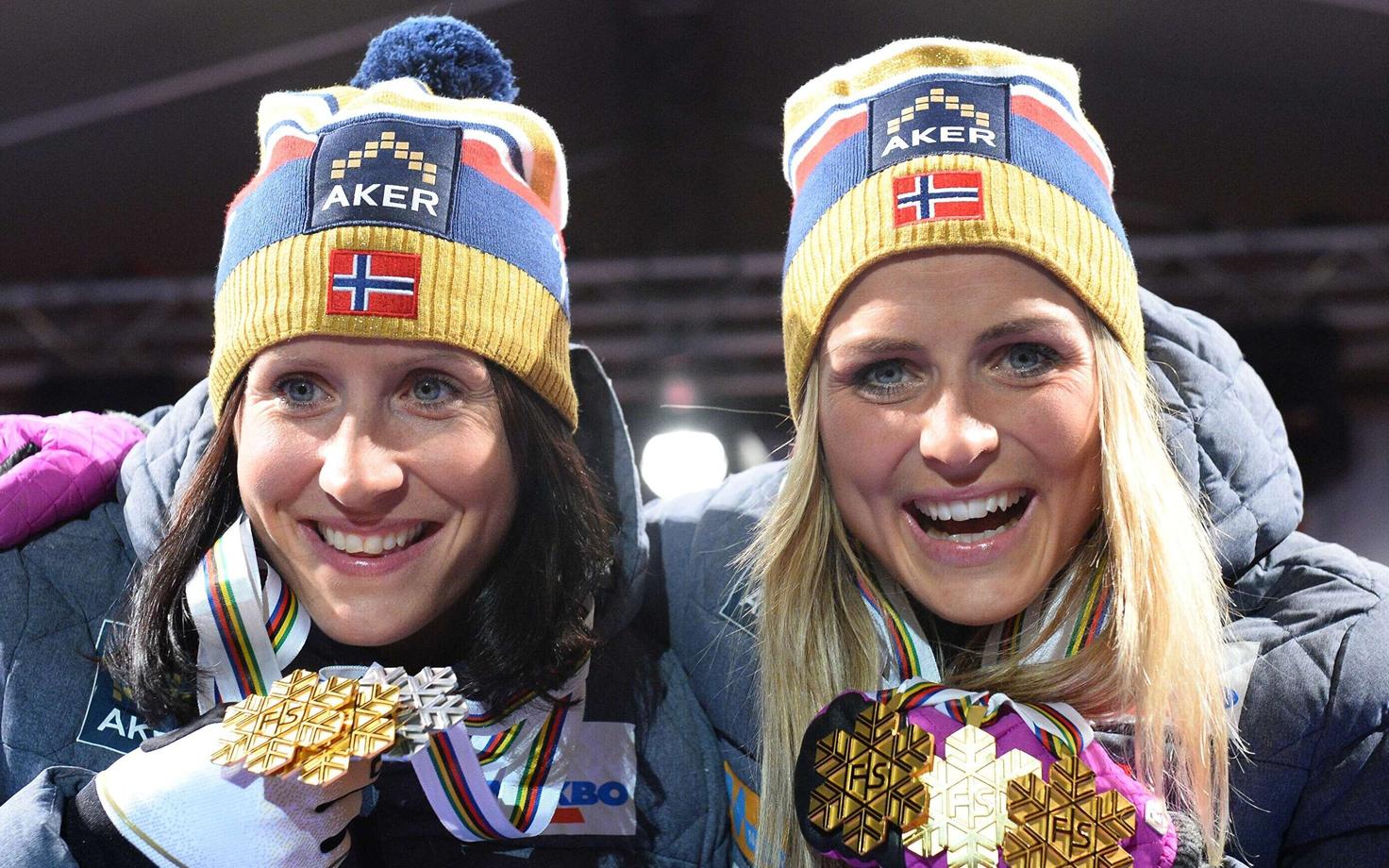 Marit Björgen ja Therese Johaug