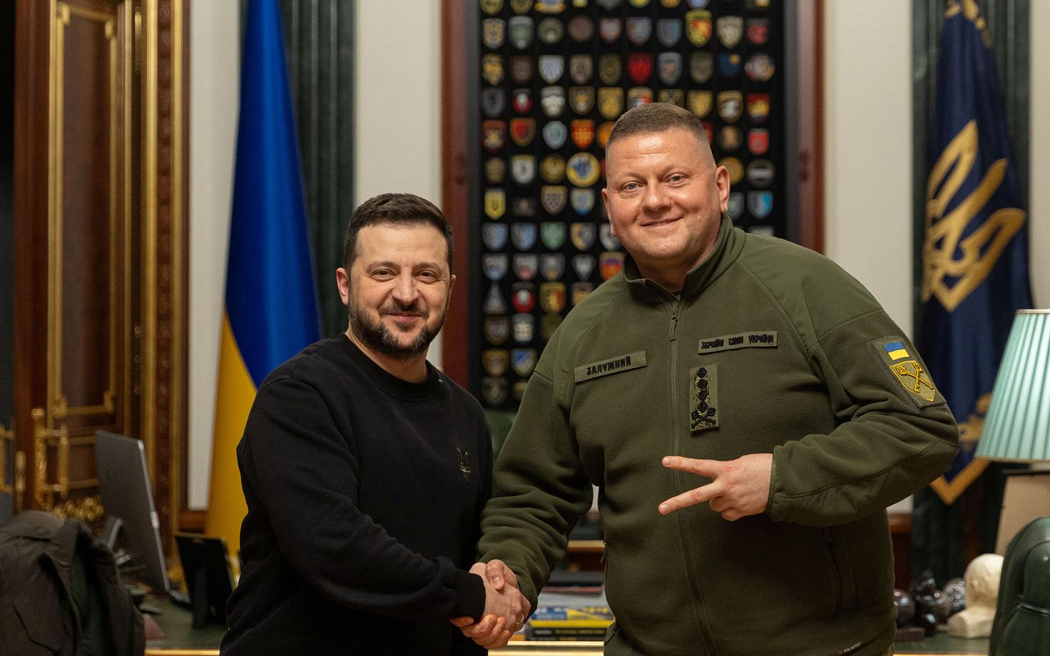 Volodõmõr Zelenski ja Valeri Zalužnõi