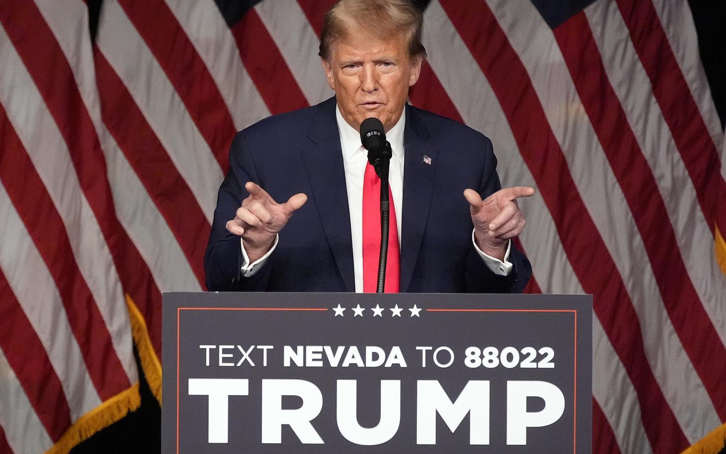 Vabariikalste eeldatav presidendikandidaat Donald Trump Nevadas.