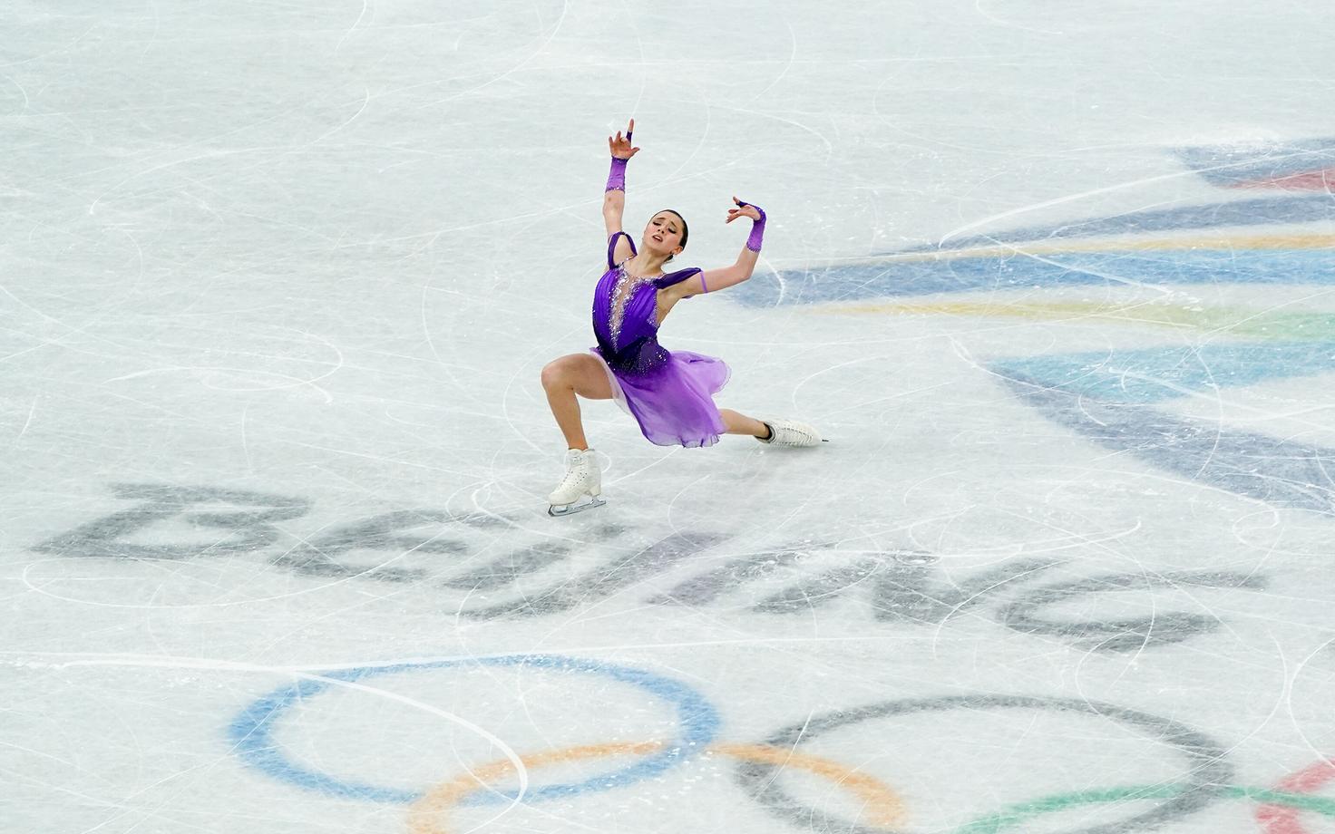 Kamila Valijeva Pekingi taliolümpiamängudel.