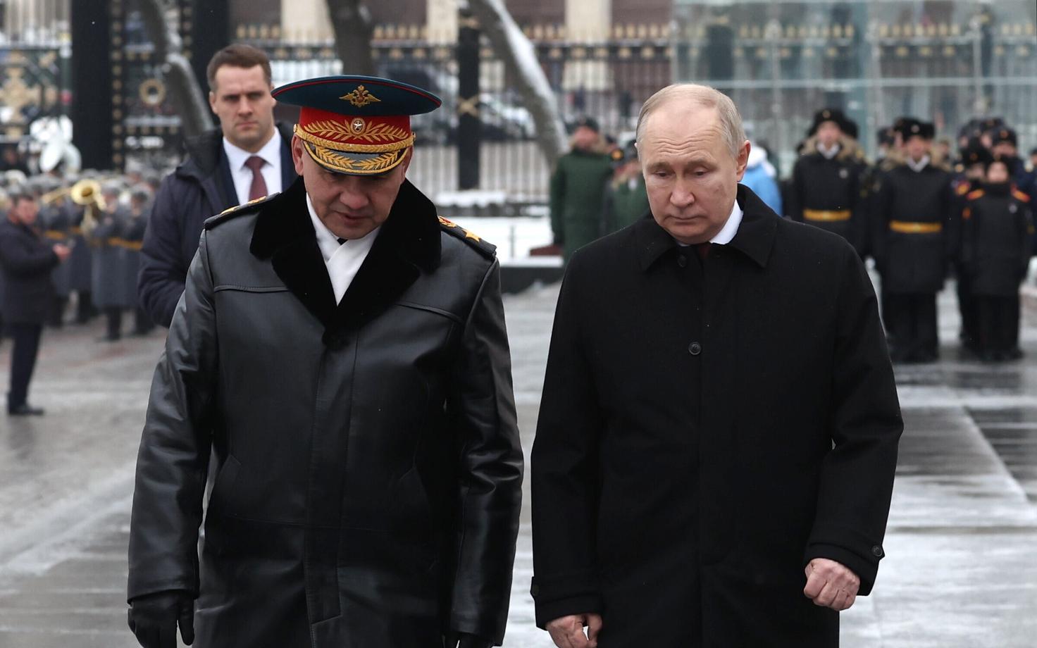 Venemaa kaitseminister Sergei Šoigu ja tema ülemus Vladimir Putin