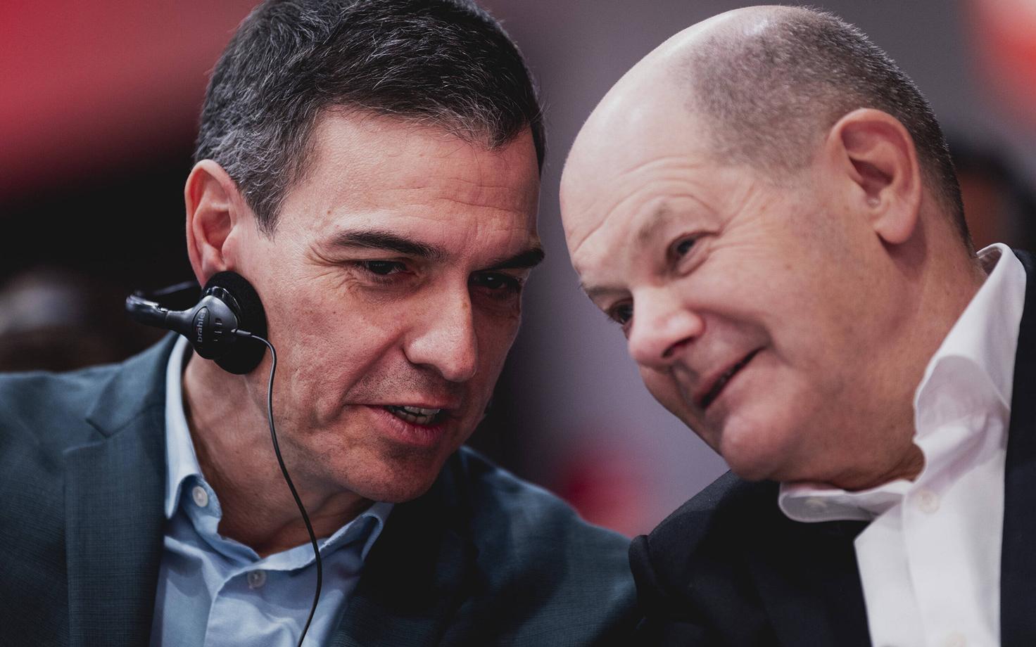 Hispaania peaminister Pedro Sanchez ja Saksamaa kantsler Olaf Scholz.