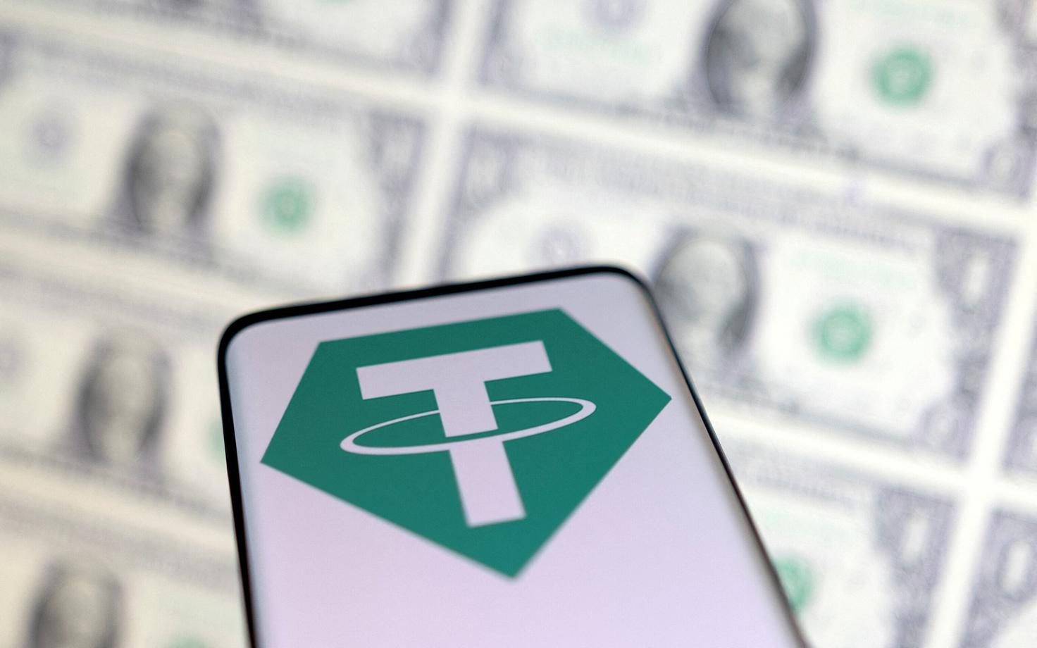 Krüptovaluuta Tether logo. USA rahandusministeeriumi kodulehel avaldatud andmete kohaselt kasutab ISIS seda krüptovaluutat ülekannete tegemiseks.