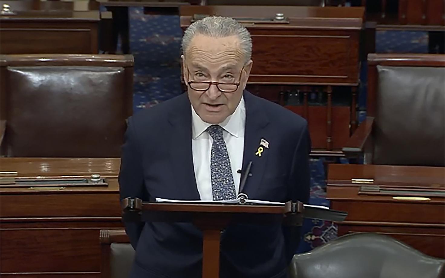 USA senati demokraatide juht Chuck Schumer esines senati ees Iisraeli valitsust kritiseeriva kõnega.