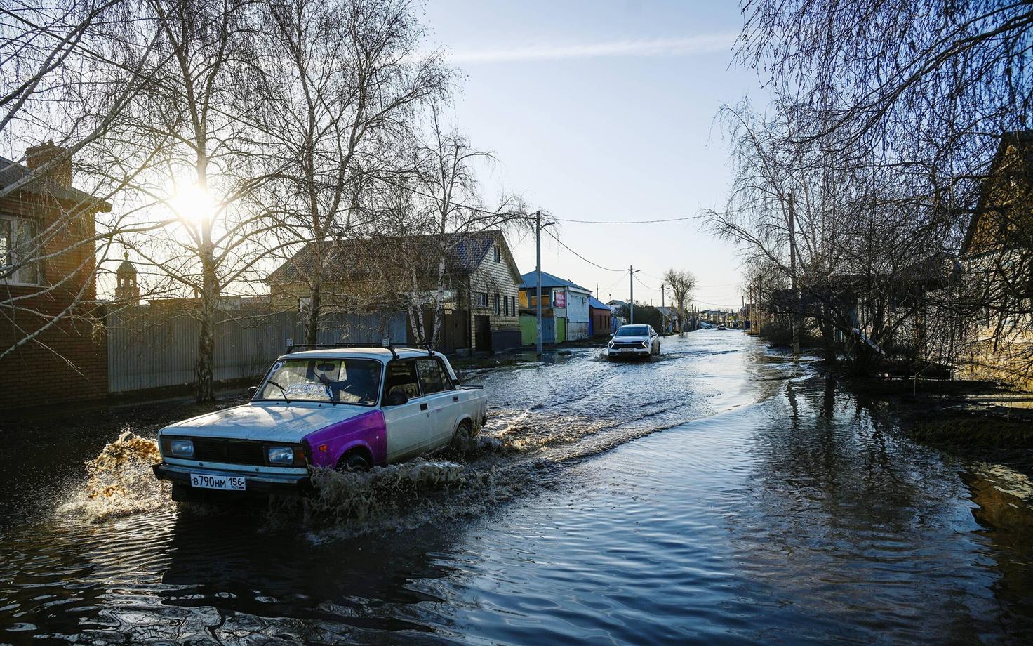 Üleujutatud tänav Venemaal