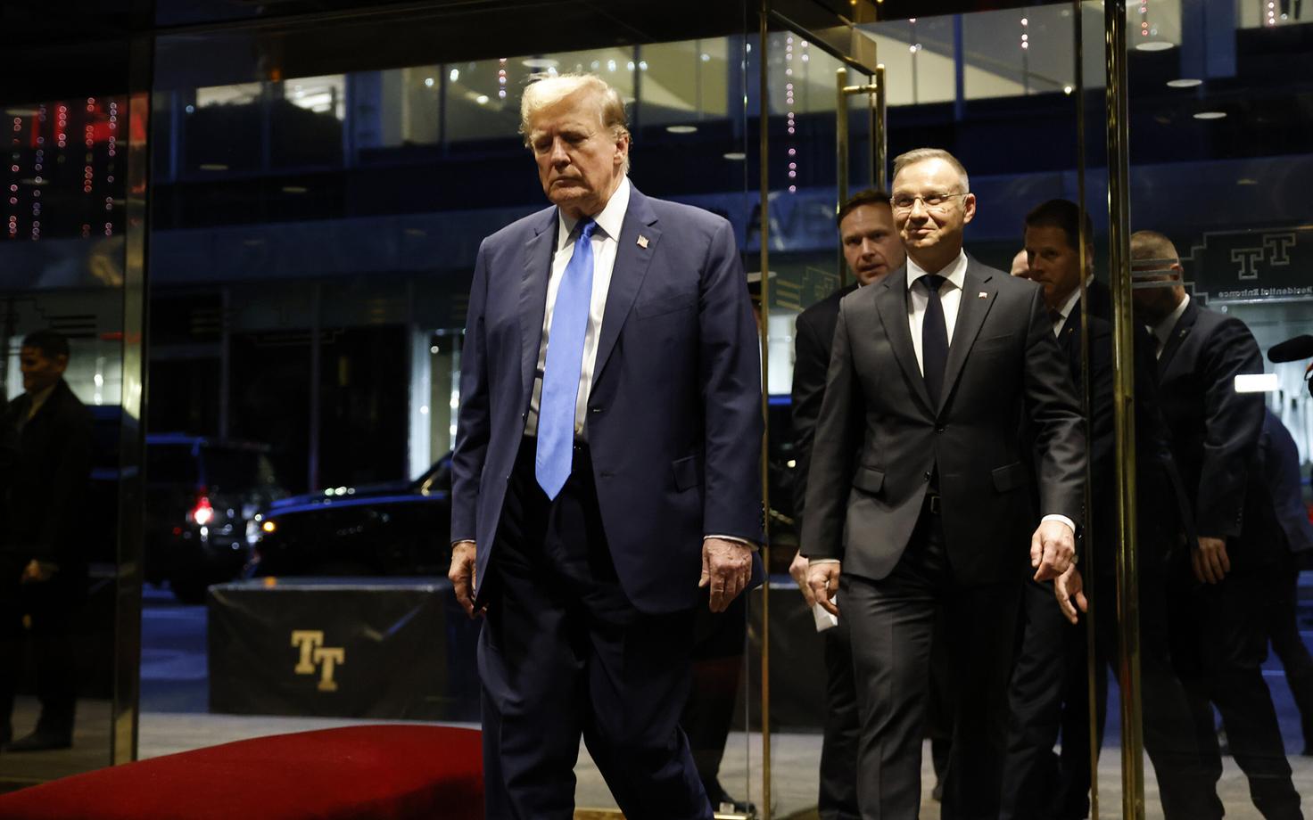 Donald Trump ja Poola president Andrzej Duda