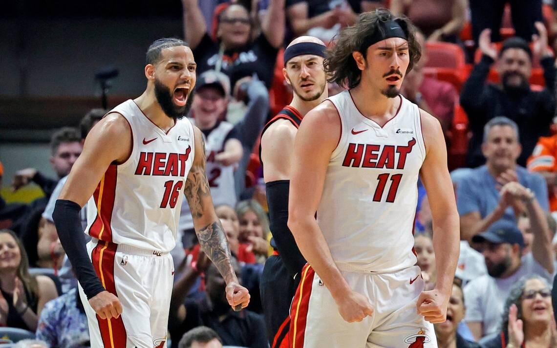Caleb Martin ja Jaime Jaquez Jr.