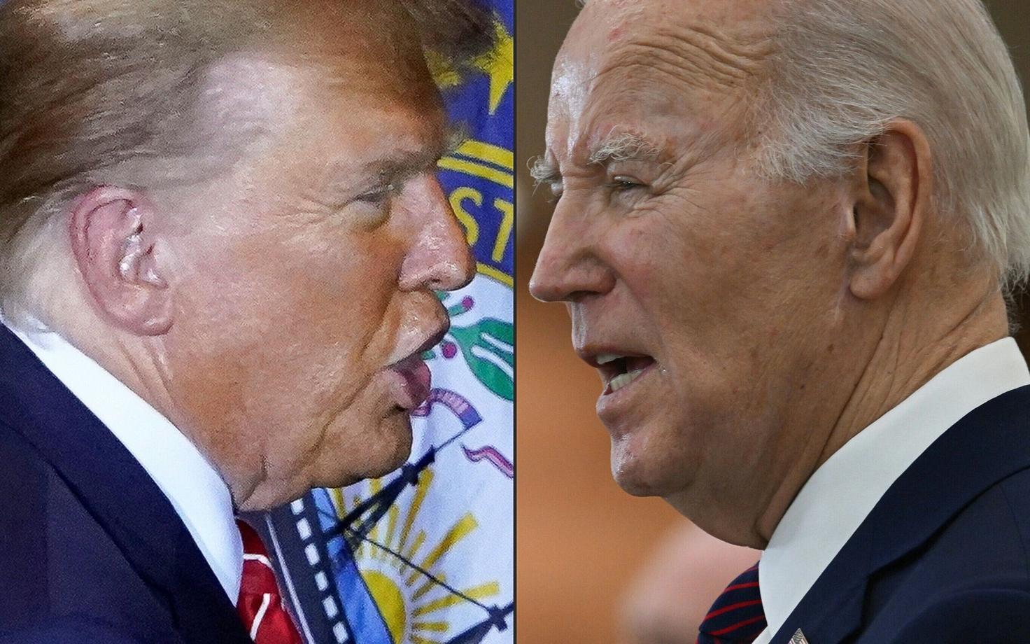 Donald Trump (vasakul) ja Joe Biden.