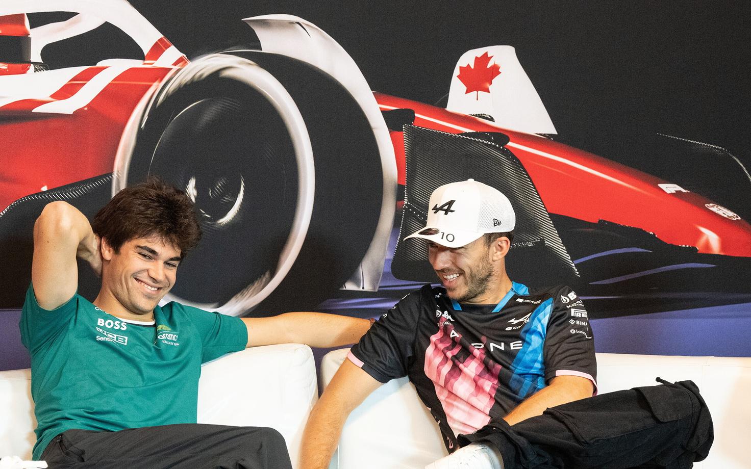 Lance Stroll (vasakul) ja Pierre Gasly