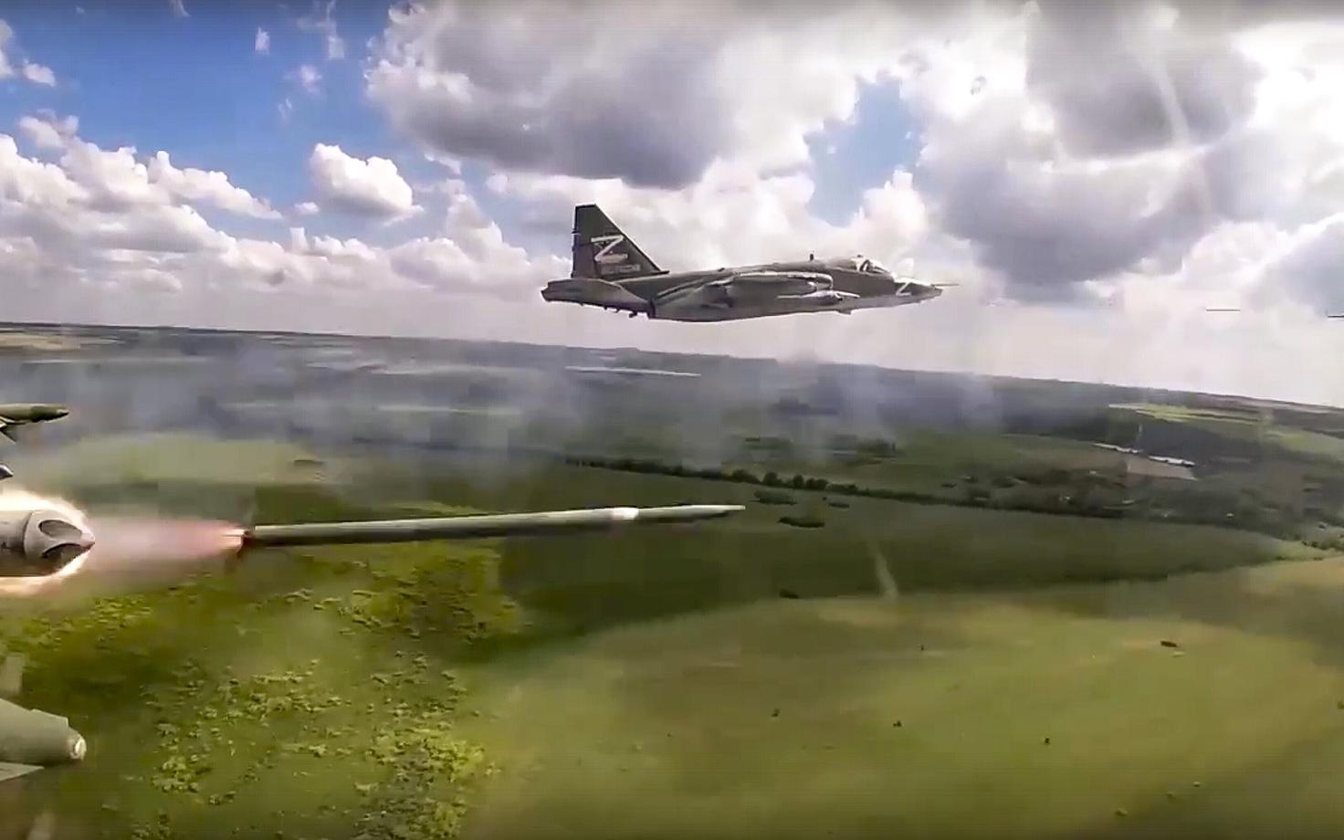 Vene ründelennuk Su-25 Ukrainas missioonil.