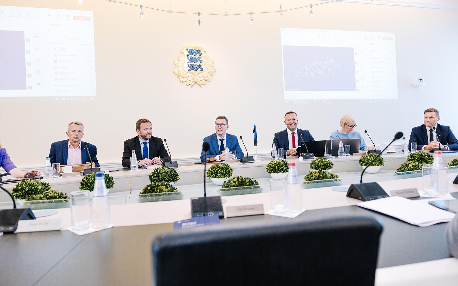 Valitsuse istung Stenbocki majas.