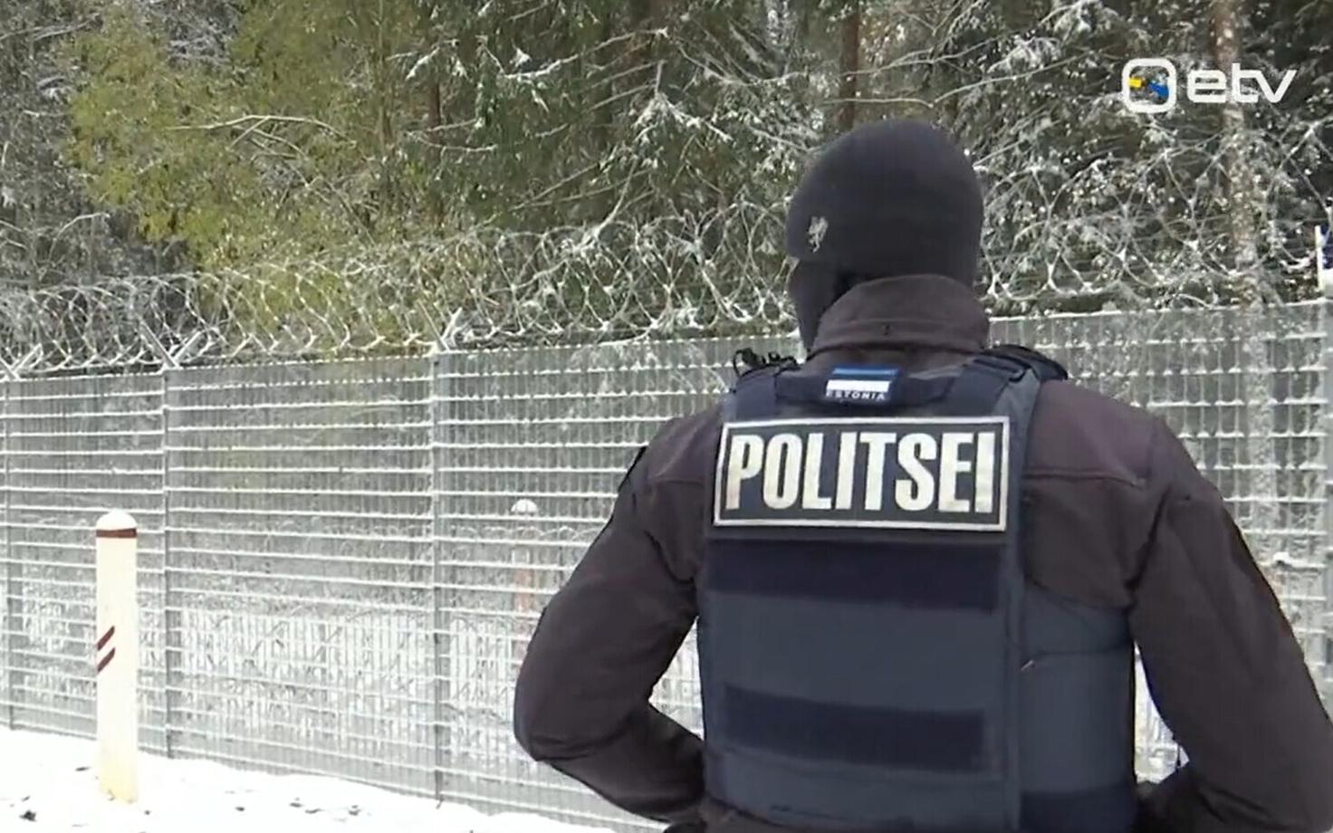 Эстонские полицейские помогали Латвии охранять границу и раньше.