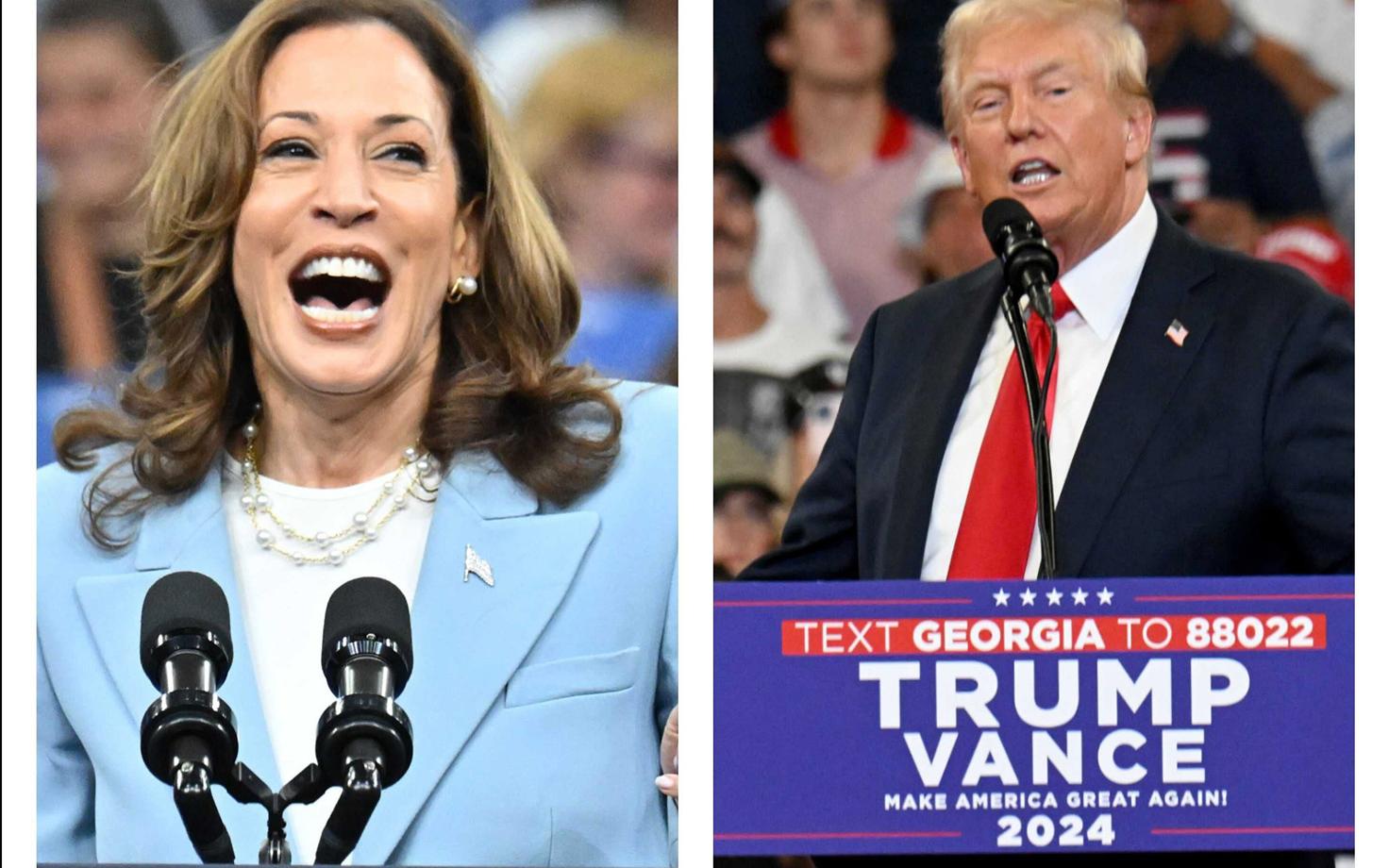 Kamala Harris ja Donald Trump.