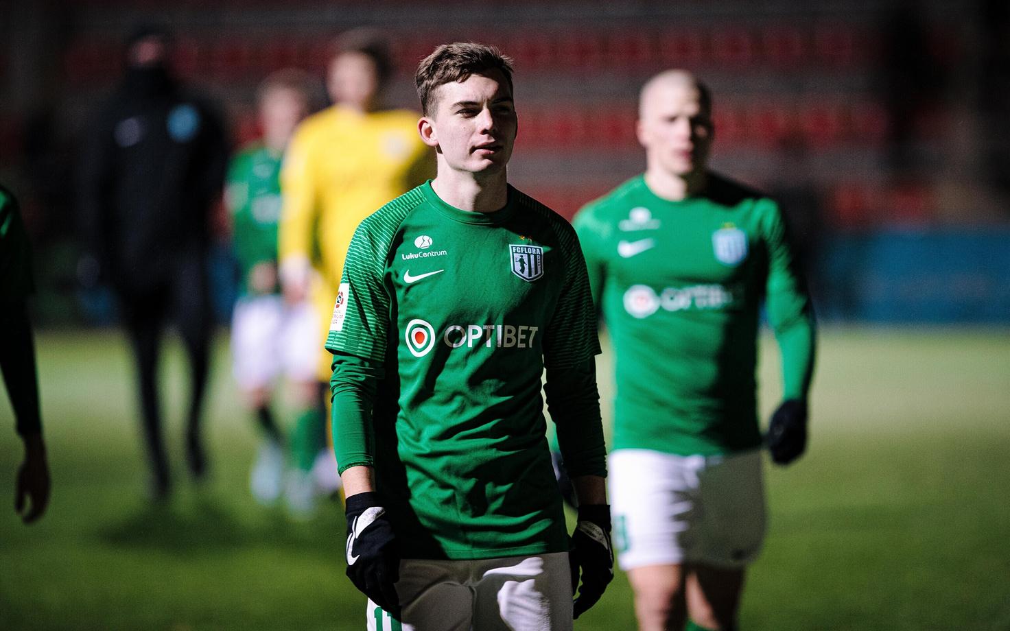 Aleksandr Šapovalov FC Flora särgis.