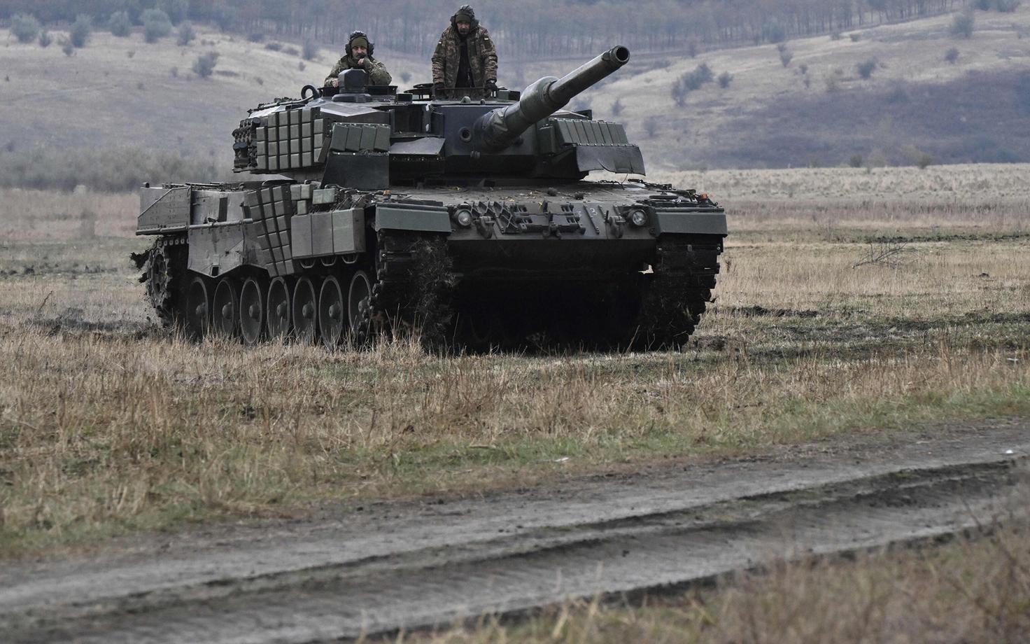 Ukraina armeele kuuluv Leopard 2A4 tank