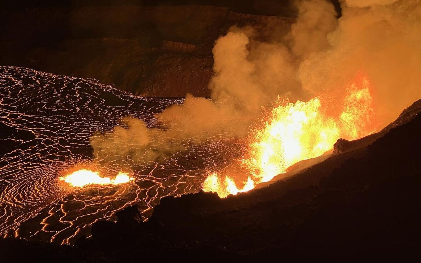 Purskav Kilauea vulkaan Hawaii saarel.