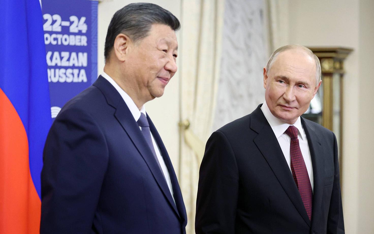 Xi Jinping ja Vladimir Putin kohtusid viimati BRICS-i tippkohtumisel tänavu oktoobris.