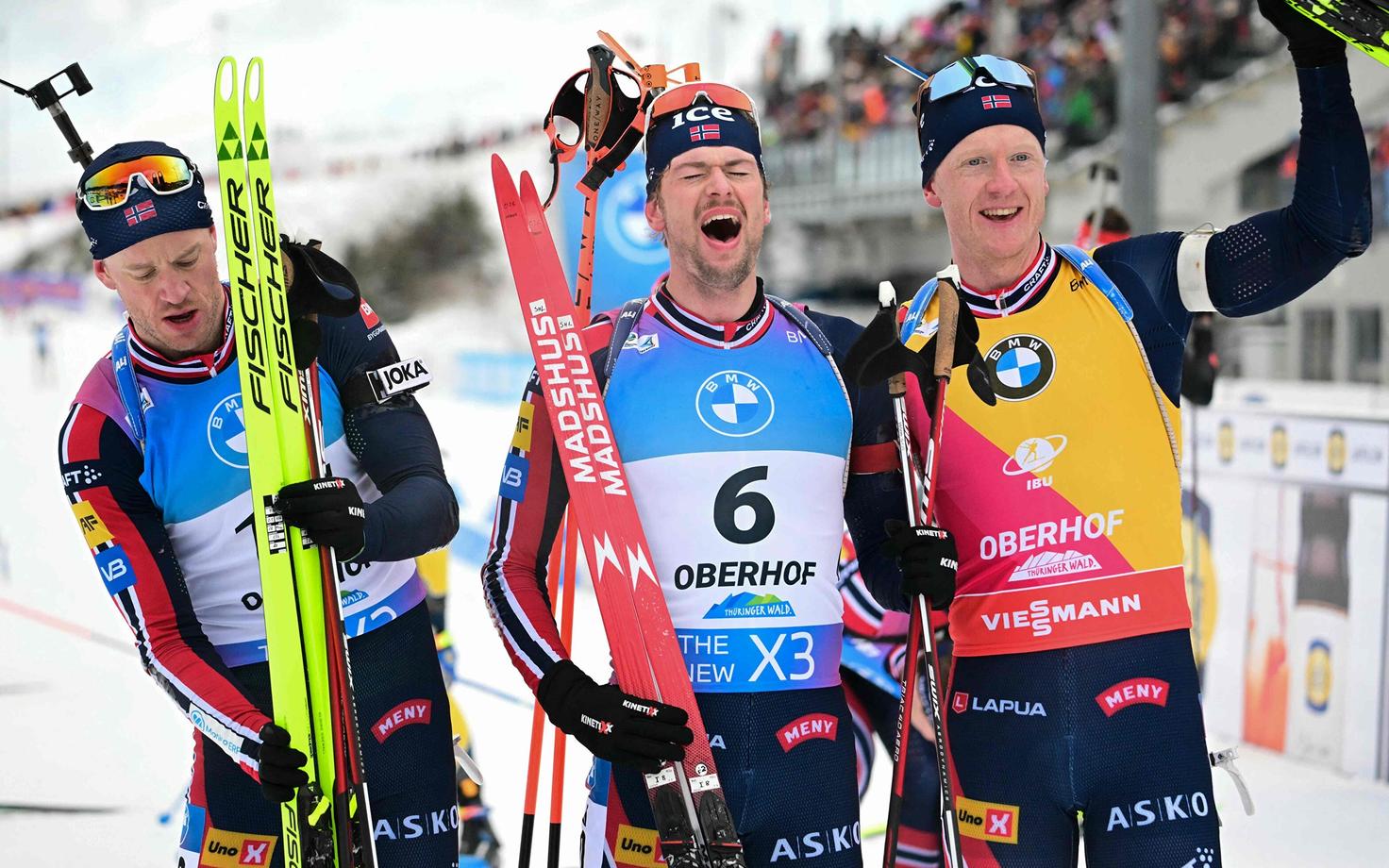 Tarjei Bö, Sturla Holm Lägreid ja Johannes Thingnes Bö
