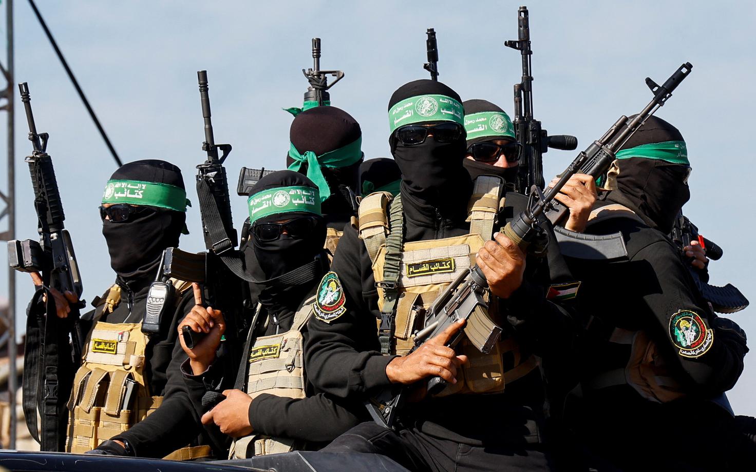Terroriorganisatsiooni Hamas võitlejad