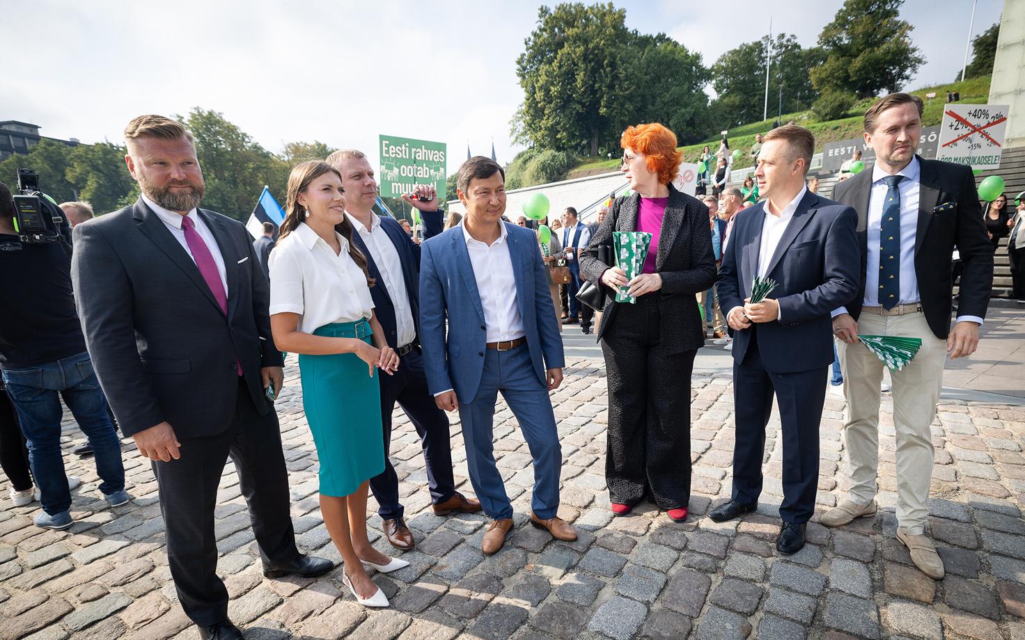 Предвыборное мероприятие центристов в Таллинне.
