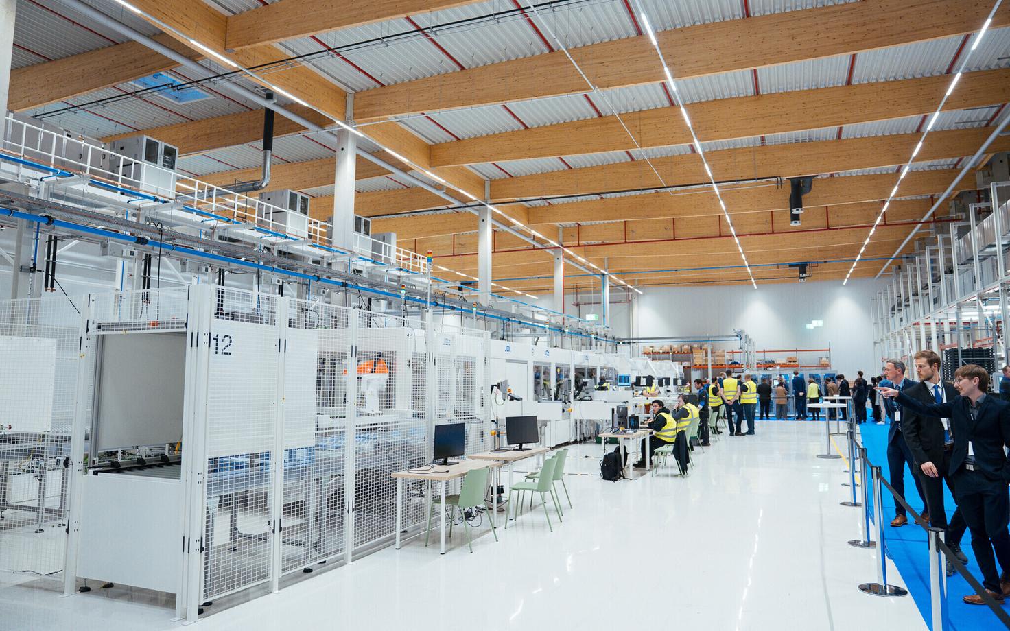Opening of Skeleton Technologies' new plant in Leipzig, Germany. November 28, 2025.