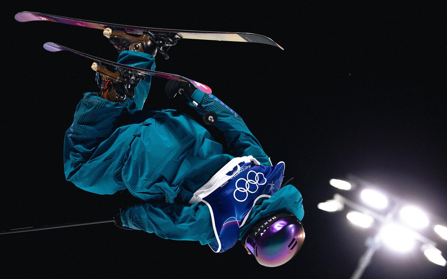 Estonian freestyle skier Henry Sildaru, silver medalist in the men's halfpipe event at the 2026 Winter Olympics in Milano Cortina. February 20, 2026.