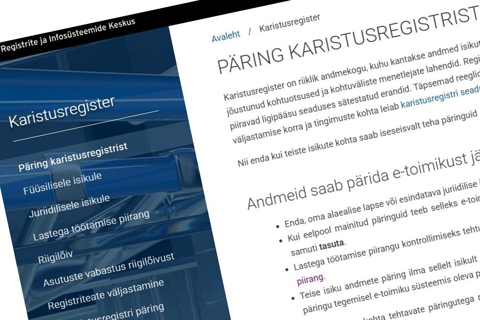 Karistusregister.