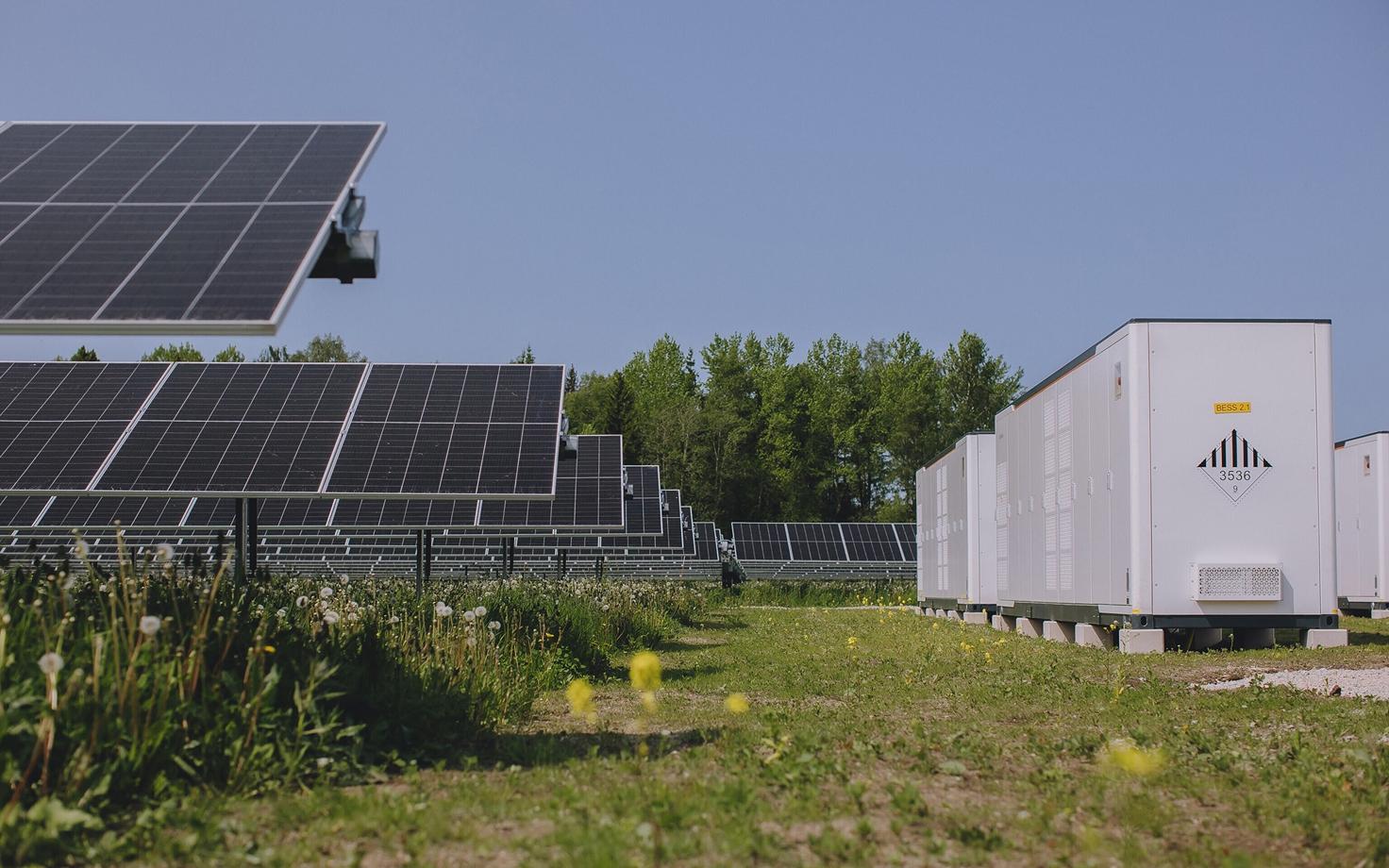 Energy firm Enery's Rummu battery park.