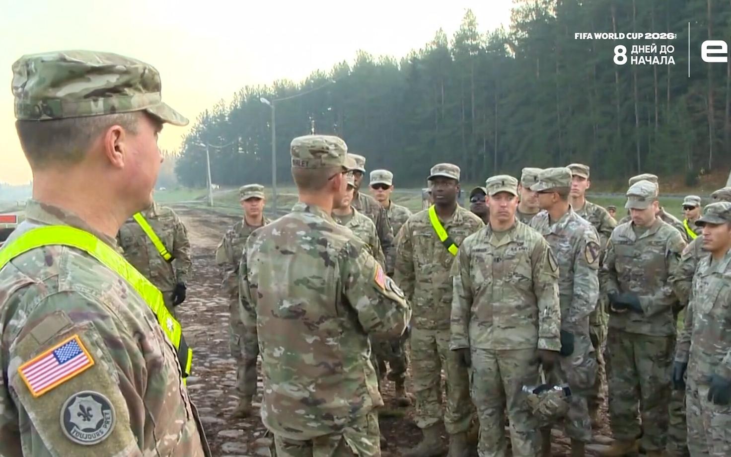 Американские военные.