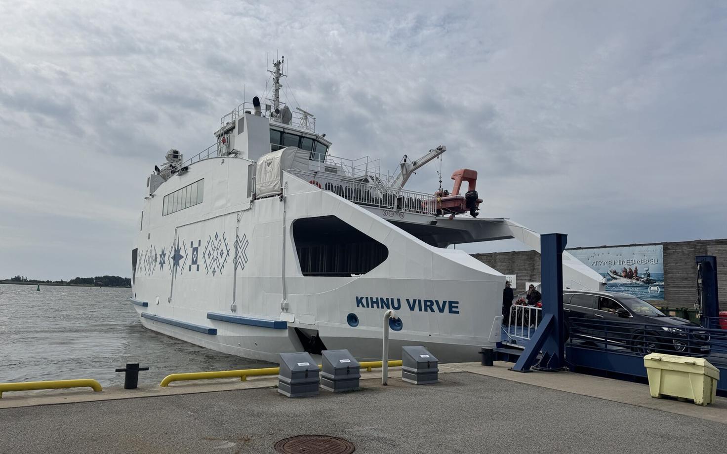 The Kihnu Virve, one of the two ferries whose crews went on strike on July 26.