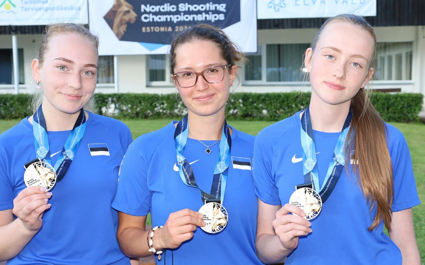 Eesti võidukas püstolinaiskond.