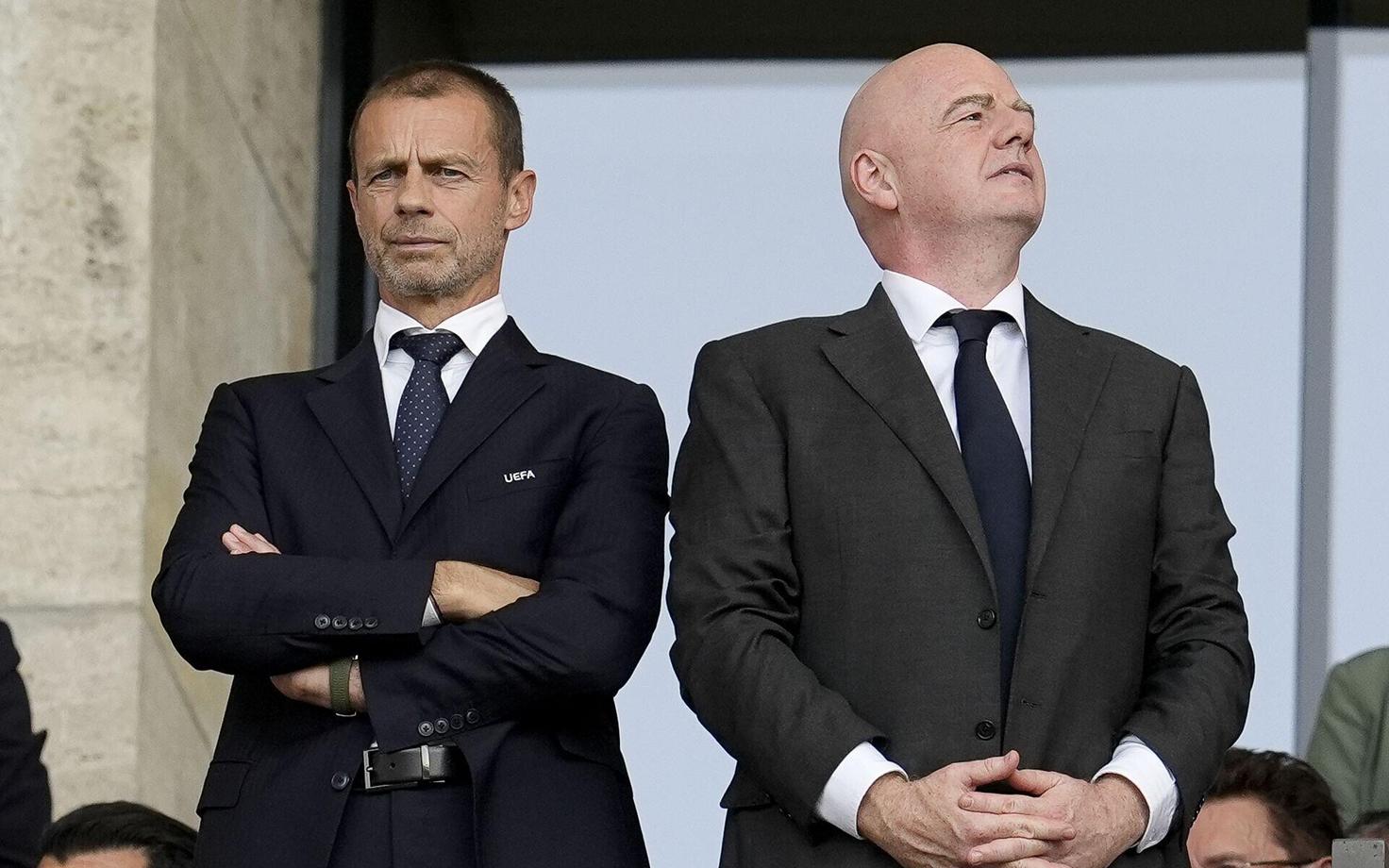 Aleksander Ceferin ja Gianni Infantino