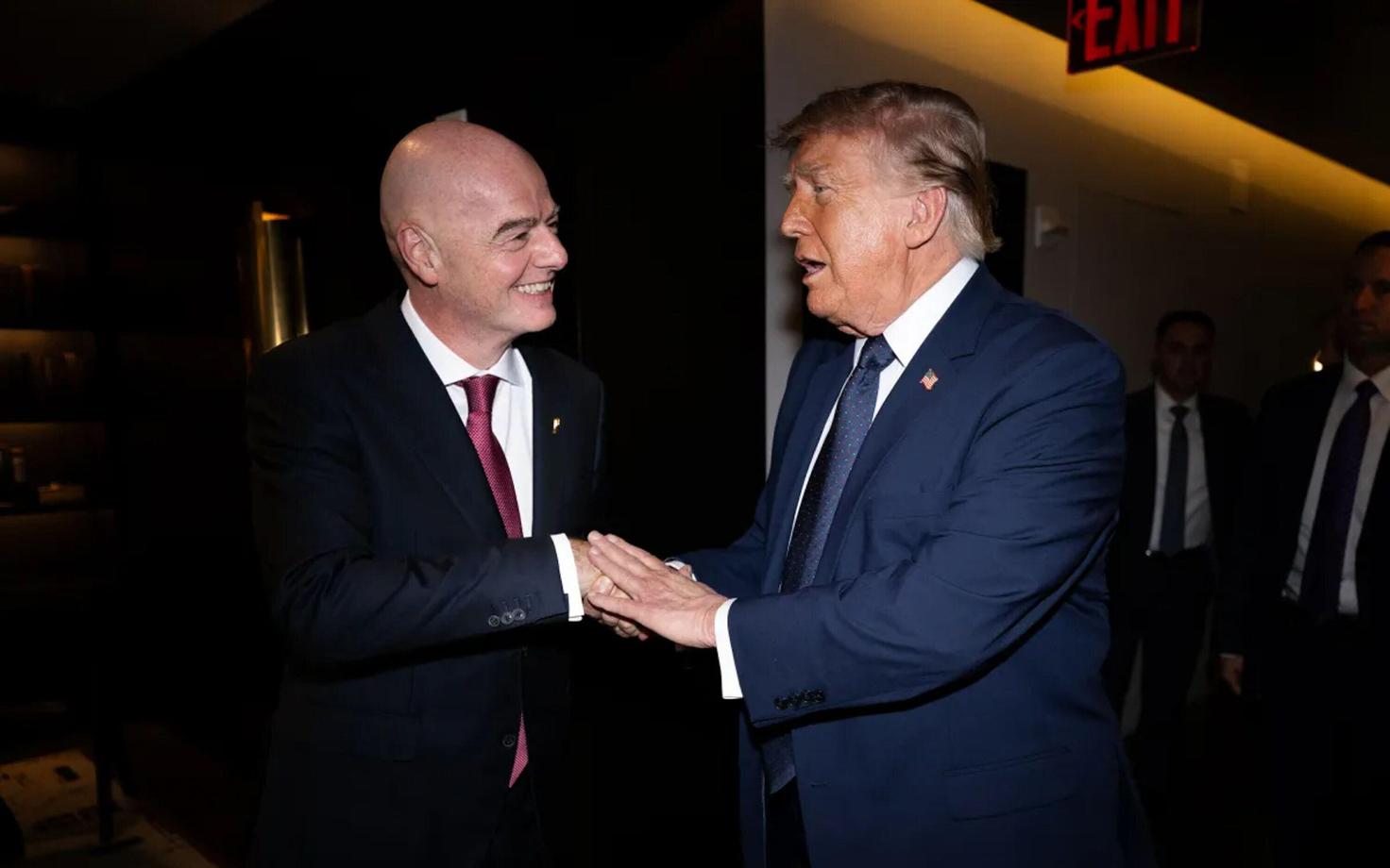 Gianni Infantino ja Donald Trump