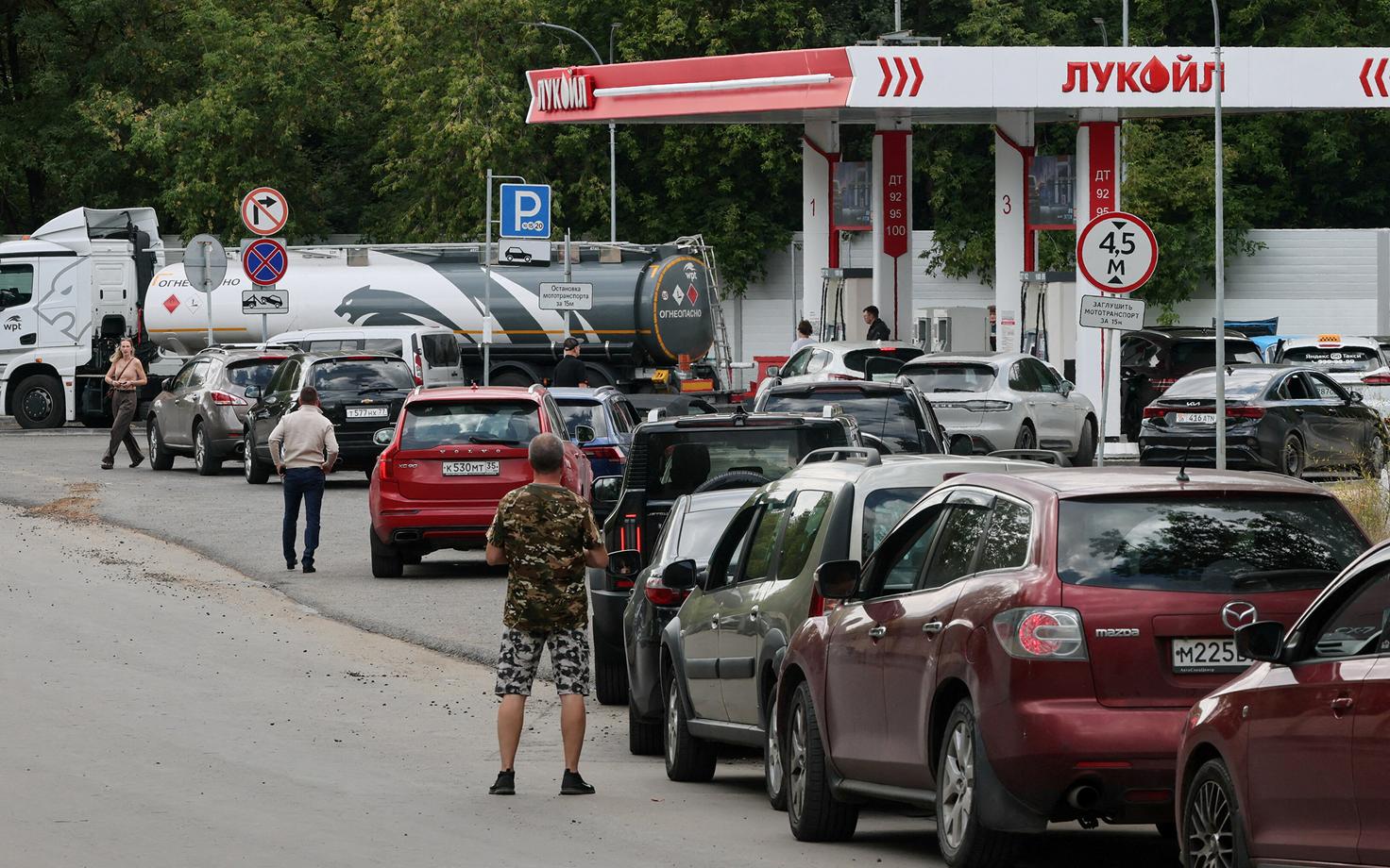 Kütusejärjekord Moskvas