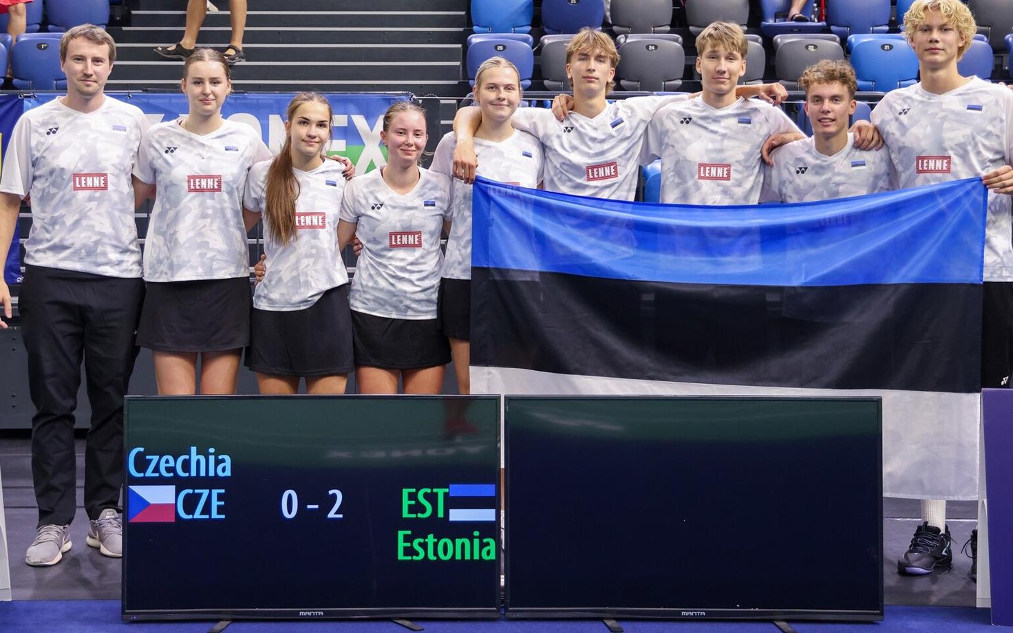 Eesti sulgpallikoondis juunioride EM-il