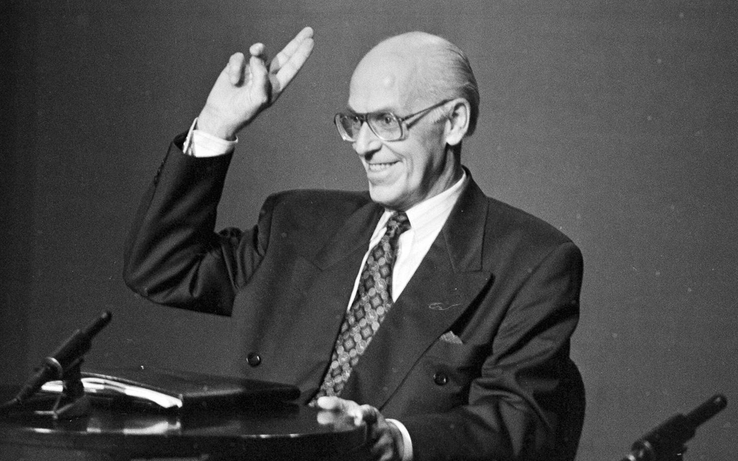 Lennart Meri on the televised debate
